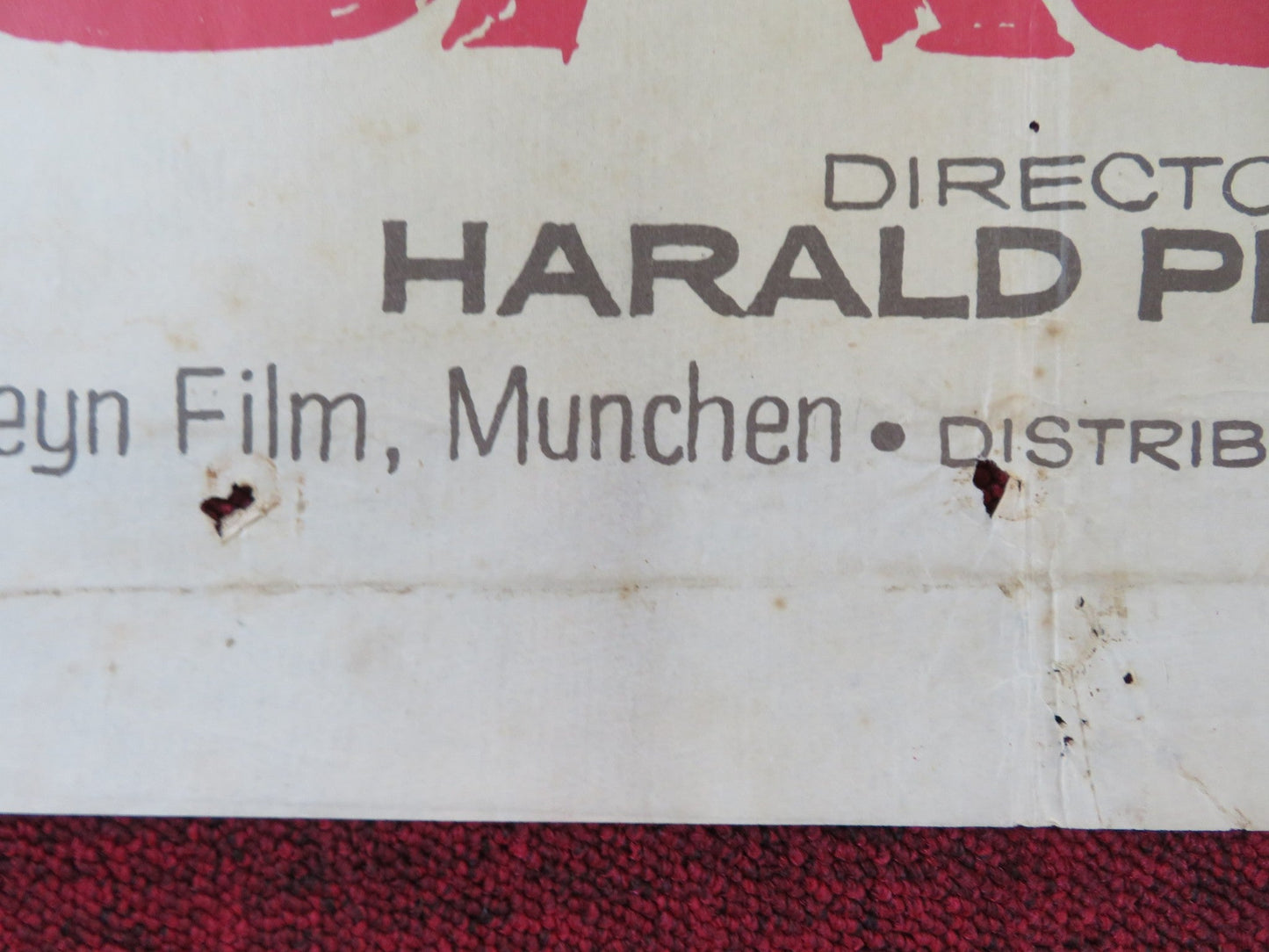 STRAFBATAILLON 999 SPANISH POSTER WERNER PETERS KURD PIERITZ 1960 Rendezvous Cinema Movie posters