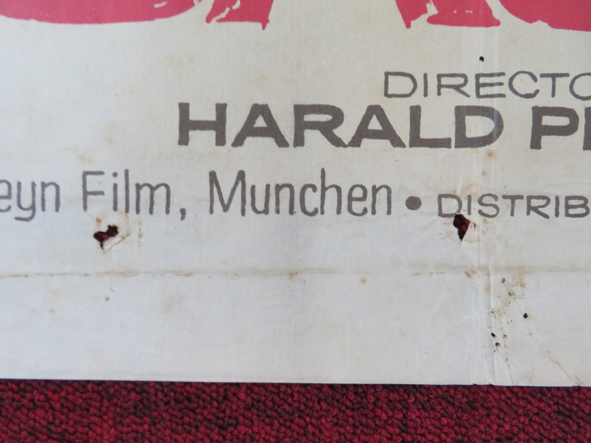 STRAFBATAILLON 999 SPANISH POSTER WERNER PETERS KURD PIERITZ 1960 Rendezvous Cinema Movie posters