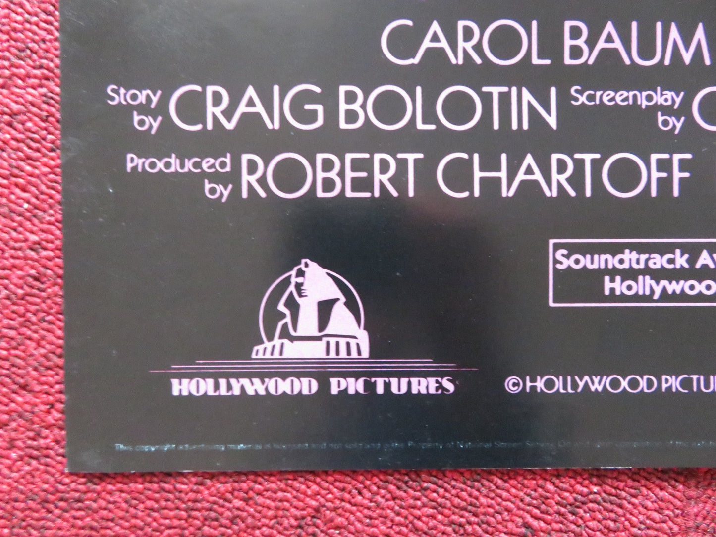 STRAIGHT TALK UK QUAD POSTER FOLDED DOLLY PARTON JAMES WOODS 1992 Rendezvous Cinema Movie posters