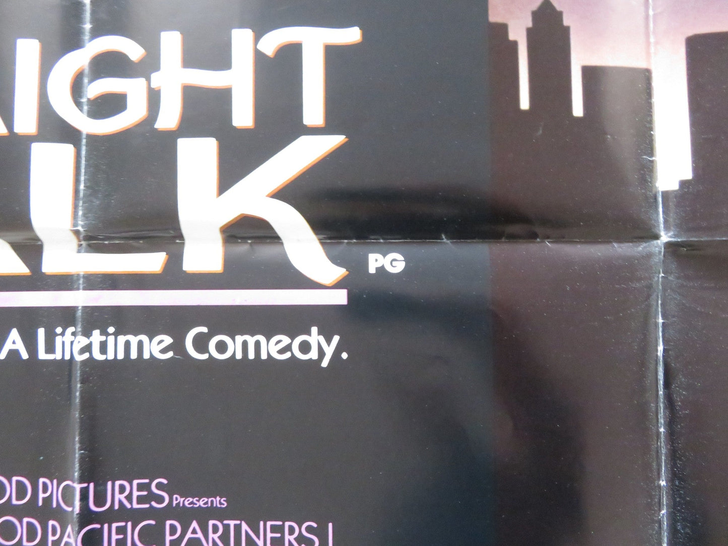 STRAIGHT TALK UK QUAD POSTER FOLDED DOLLY PARTON JAMES WOODS 1992 Rendezvous Cinema Movie posters