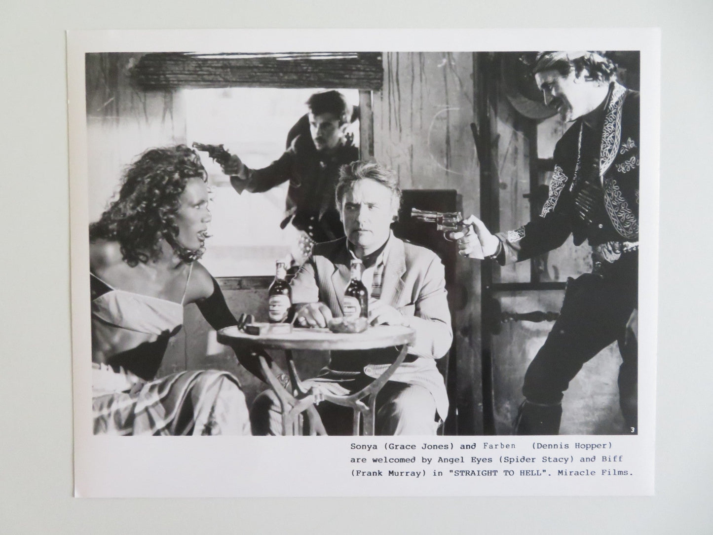 STRAIGHT TO HELL MOVIE STILL PHOTO LOT OF 9 DENNIS HOPPER GRACE JONES POGUES '87 - Rendezvous Cinema