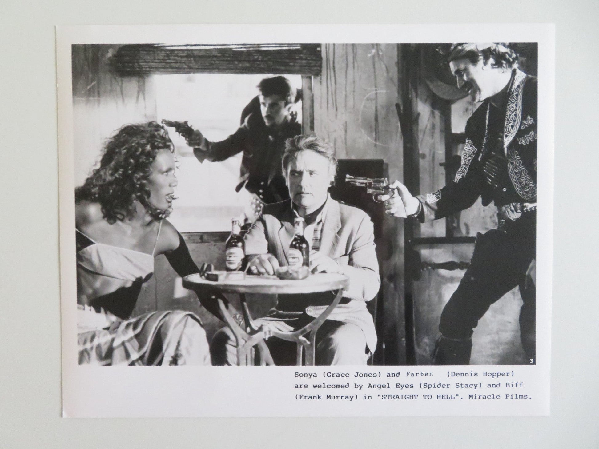 STRAIGHT TO HELL MOVIE STILL PHOTO LOT OF 9 DENNIS HOPPER GRACE JONES POGUES '87 - Rendezvous Cinema