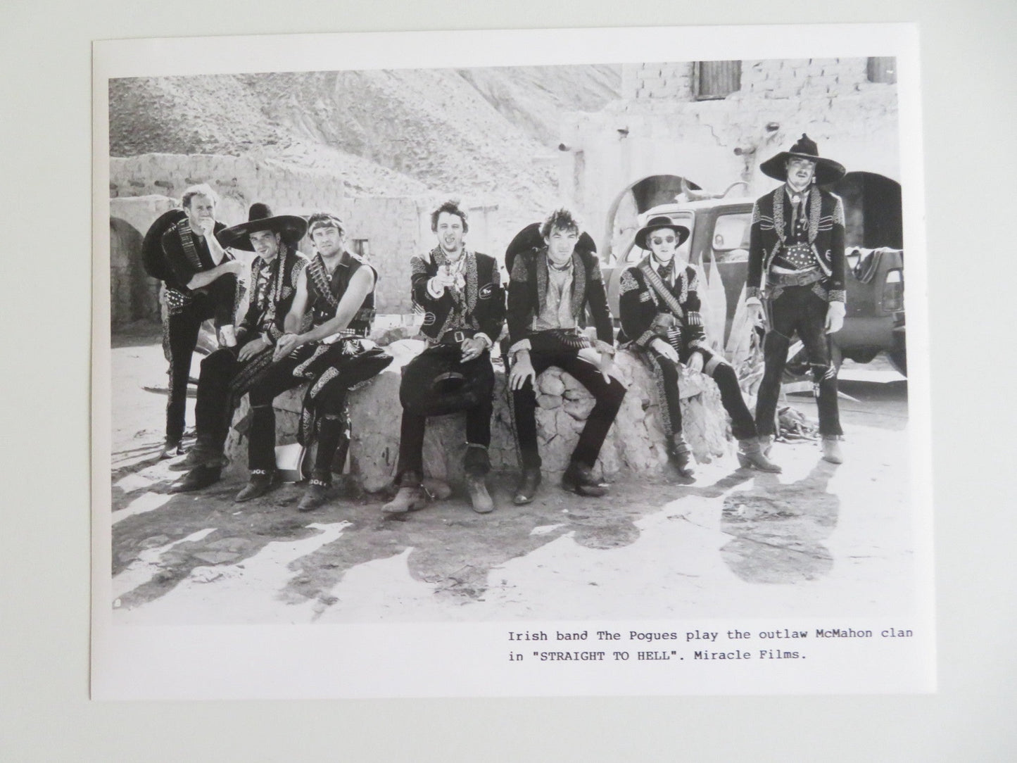 STRAIGHT TO HELL MOVIE STILL PHOTO LOT OF 9 DENNIS HOPPER GRACE JONES POGUES '87 - Rendezvous Cinema