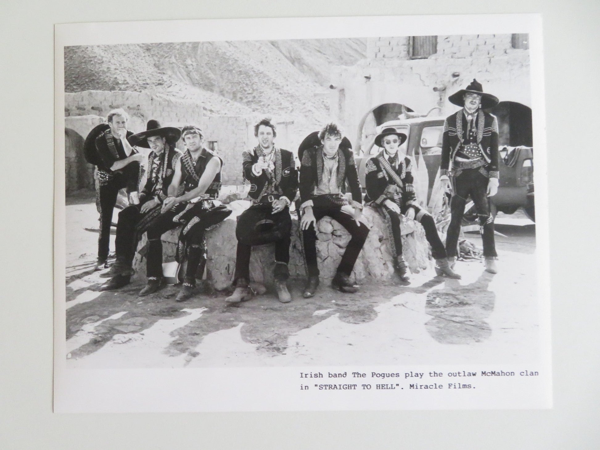 STRAIGHT TO HELL MOVIE STILL PHOTO LOT OF 9 DENNIS HOPPER GRACE JONES POGUES '87 - Rendezvous Cinema