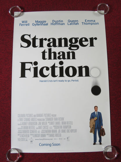 STRANGER THAN FICTION US ONE SHEET ROLLED POSTER WILL FERRELL QUEEN LATIFAH 2006 Rendezvous Cinema Movie posters