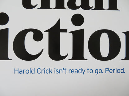 STRANGER THAN FICTION US ONE SHEET ROLLED POSTER WILL FERRELL QUEEN LATIFAH 2006 Rendezvous Cinema Movie posters