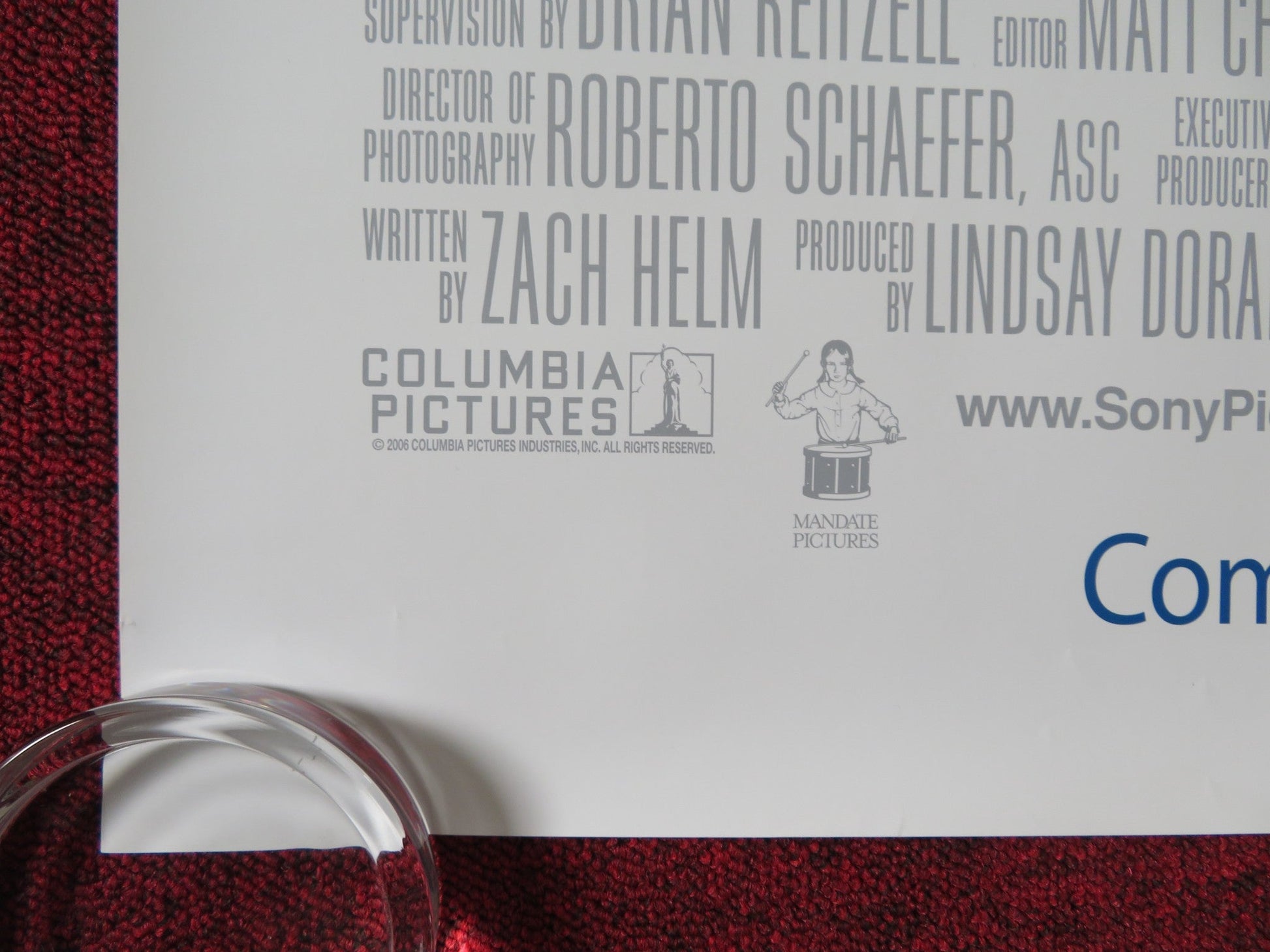 STRANGER THAN FICTION US ONE SHEET ROLLED POSTER WILL FERRELL QUEEN LATIFAH 2006 Rendezvous Cinema Movie posters