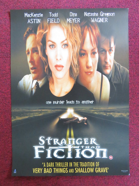 STRANGER THAN FICTION VHS VIDEO POSTER MACKENZIE ASTIN TODD FIELD 2000 Rendezvous Cinema Movie posters