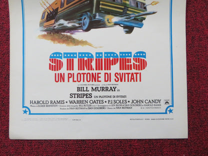STRIPES ITALIAN LOCANDINA POSTER BILL MURRAY HAROLD RAMIS 1981 Rendezvous Cinema Movie posters