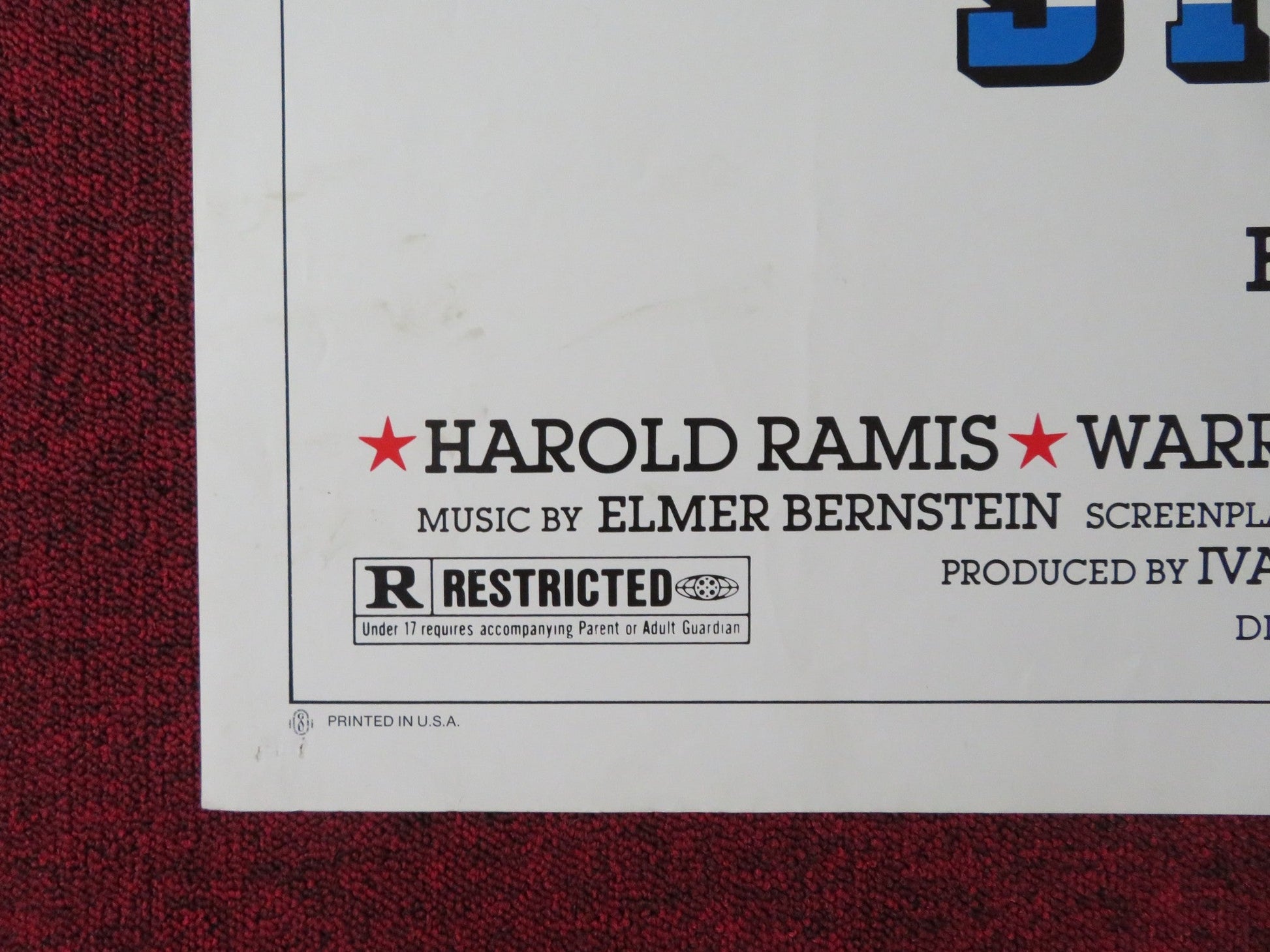 STRIPES - STYLE B FOLDED US ONE SHEET POSTER BILL MURRAY HAROLD RAMIS 1981 Rendezvous Cinema Movie posters