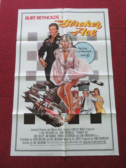 STROKER ACE FOLDED US ONE SHEET POSTER BURT REYNOLDS NED BEATTY 1983 Movie posters