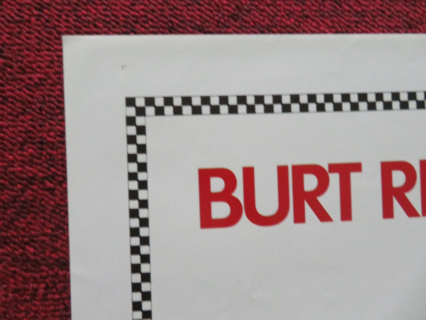 STROKER ACE FOLDED US ONE SHEET POSTER BURT REYNOLDS NED BEATTY 1983 Movie posters