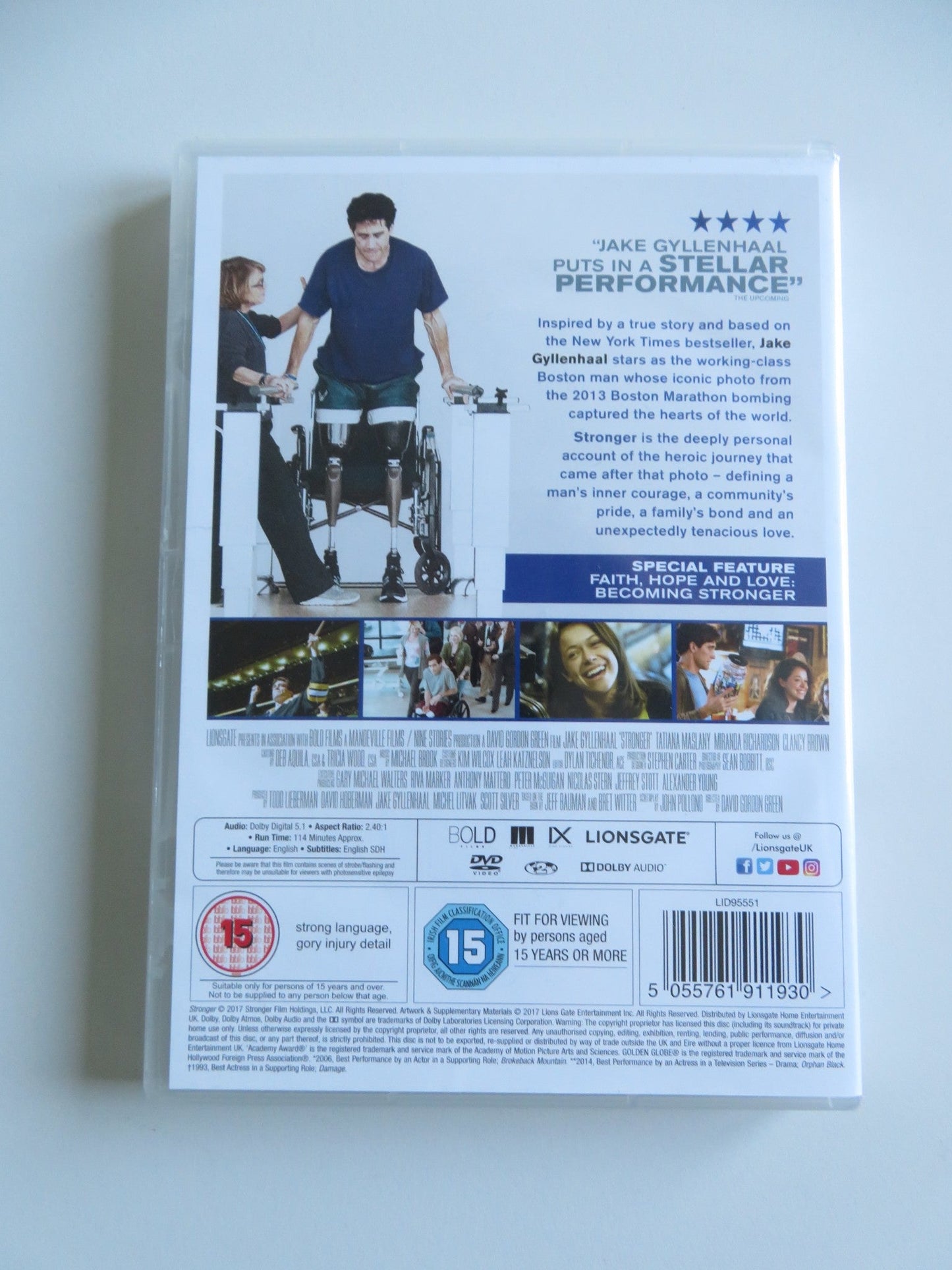STRONGER (DVD) JAKE GYLLENHAAL MIRANDA RICHARDSON 2017 REGION 2 - Rendezvous Cinema