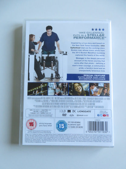 STRONGER (DVD) JAKE GYLLENHAAL MIRANDA RICHARDSON 2017 REGION 2 - Rendezvous Cinema