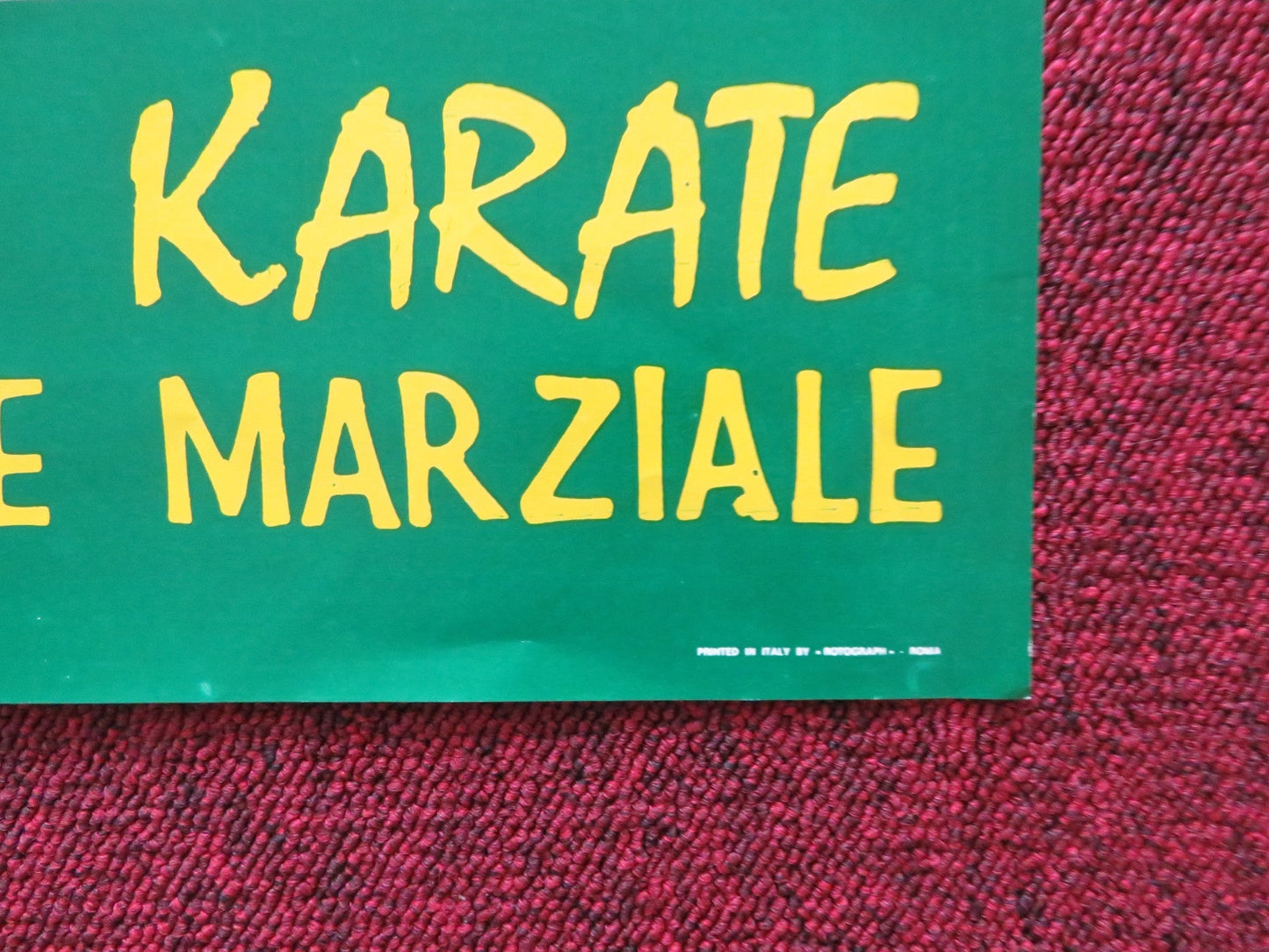 STRUGGLE KARATE ITALIAN FOTOBUSTA POSTER CHING - CHING CHANG JUNG WANG 1971 Rendezvous Cinema Movie posters