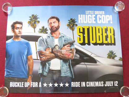 STUBER UK QUAD ROLLED POSTER DAVE BAUTISTA KUMAIL NANJIANI 2019 Rendezvous Cinema Movie posters