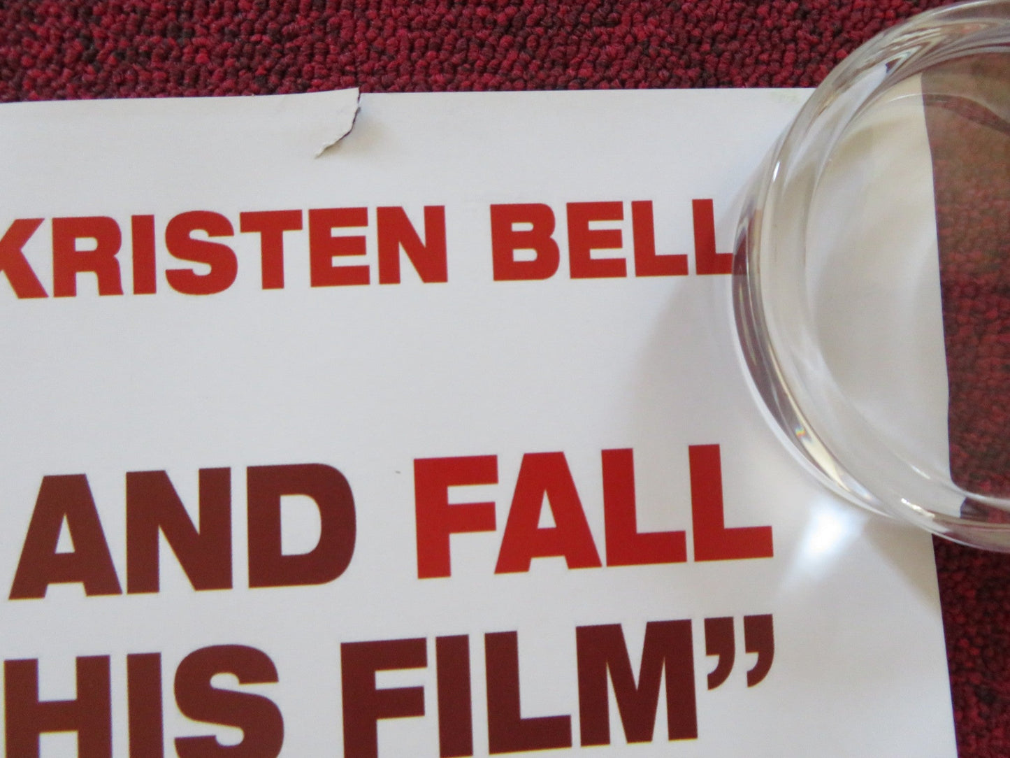 STUCK IN LOVE UK QUAD ROLLED POSTER GREG KINNEAR LILY COLLINS 2012 Rendezvous Cinema Movie posters