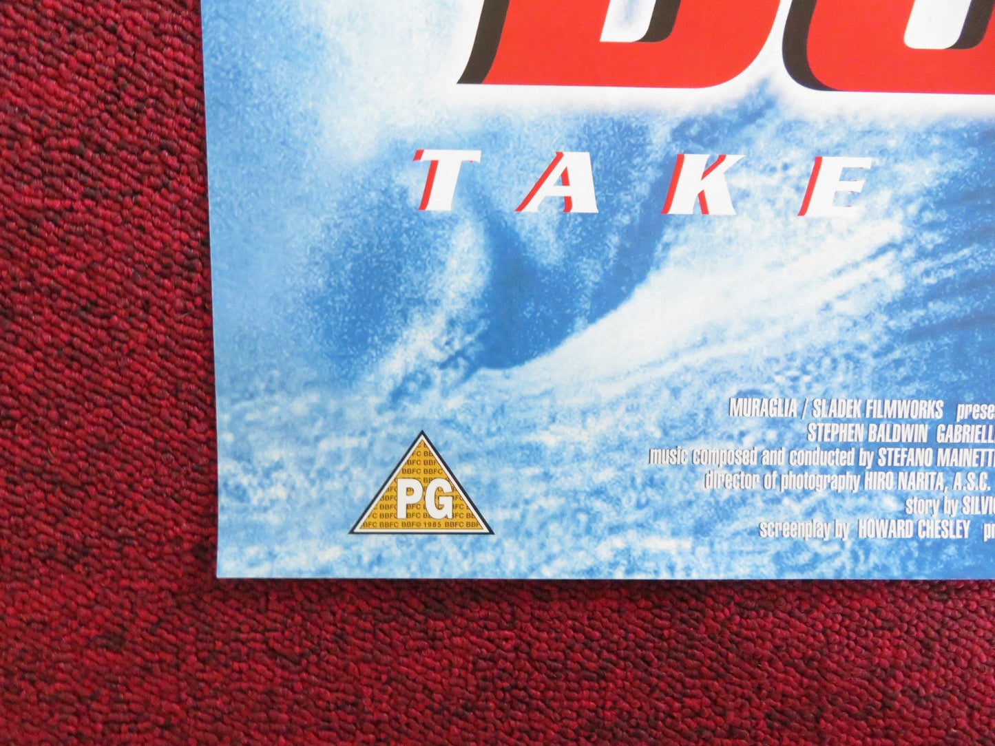 SUB DOWN VHS VIDEO POSTER STEPHEN BALDWIN GABRIELLE ANWAR 1997 Rendezvous Cinema Movie posters