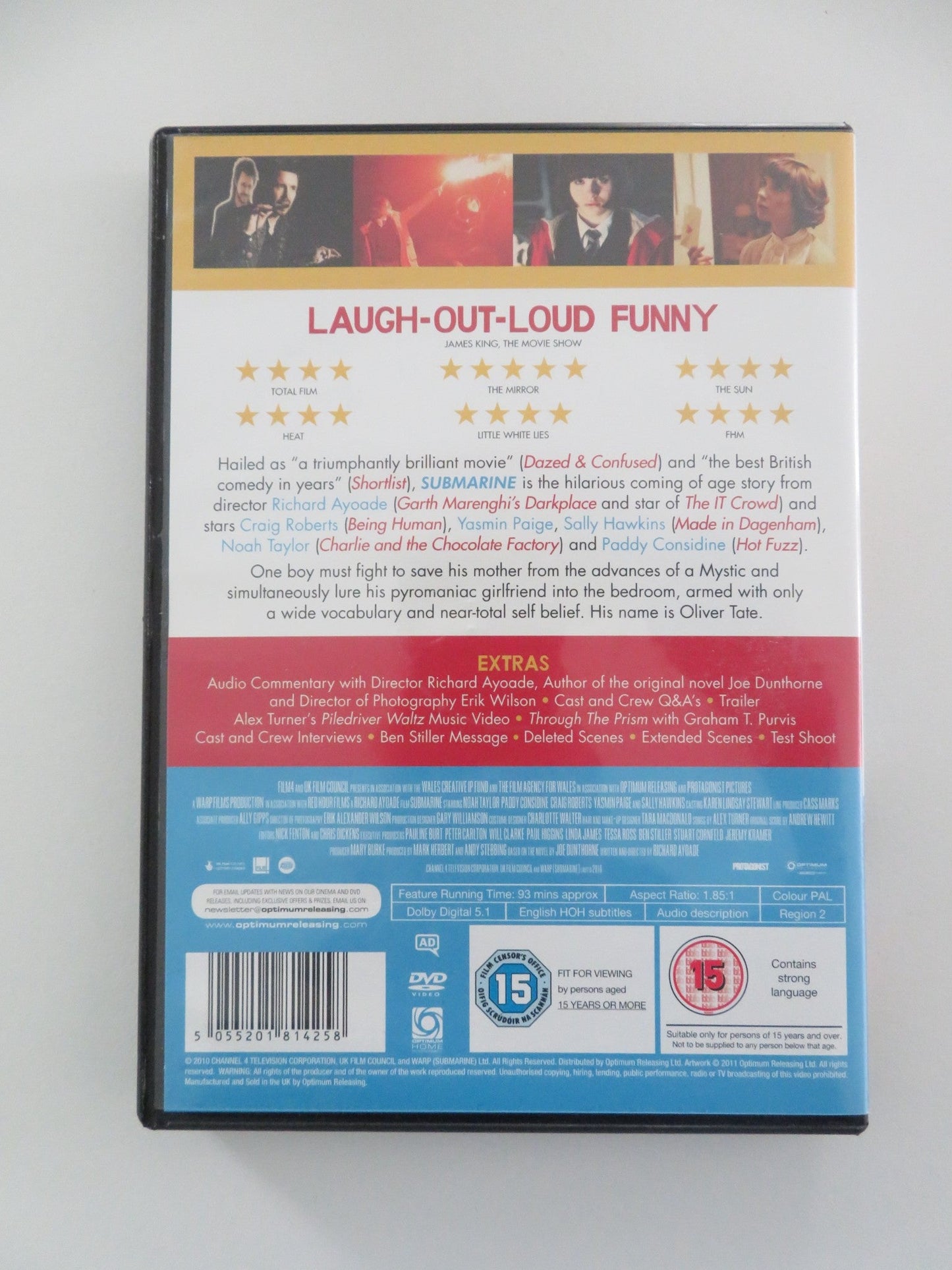 SUBMARINE - B (DVD) CRAIG ROBERTS SALLY HAWKINS 2010 REGION 2 Movie posters