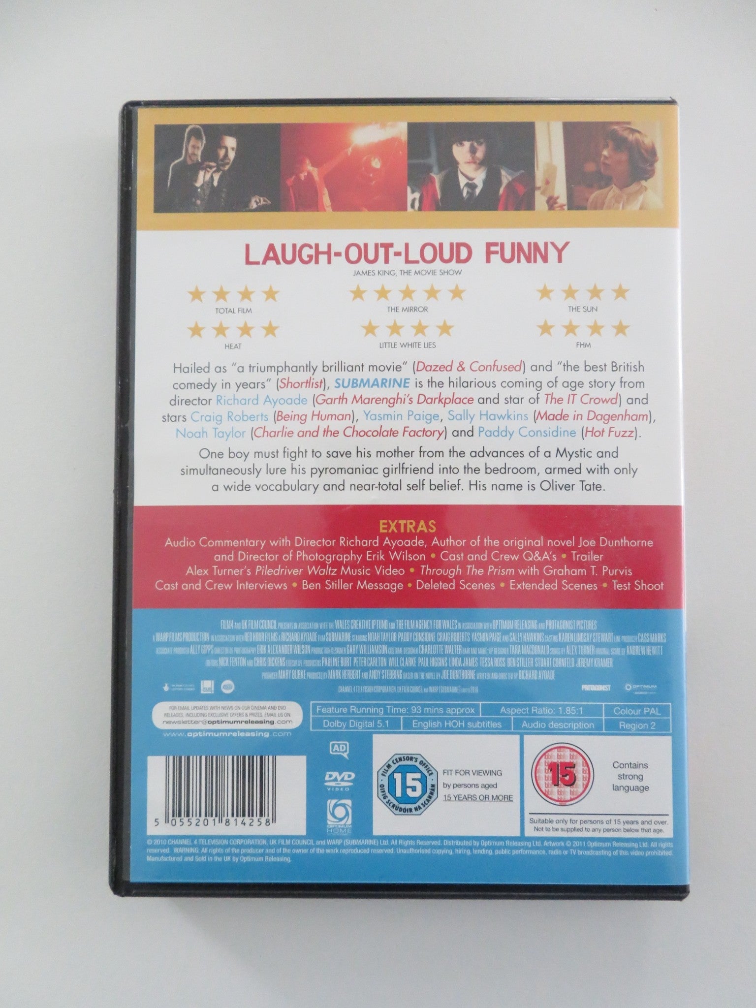 SUBMARINE - B (DVD) CRAIG ROBERTS SALLY HAWKINS 2010 REGION 2 Movie posters