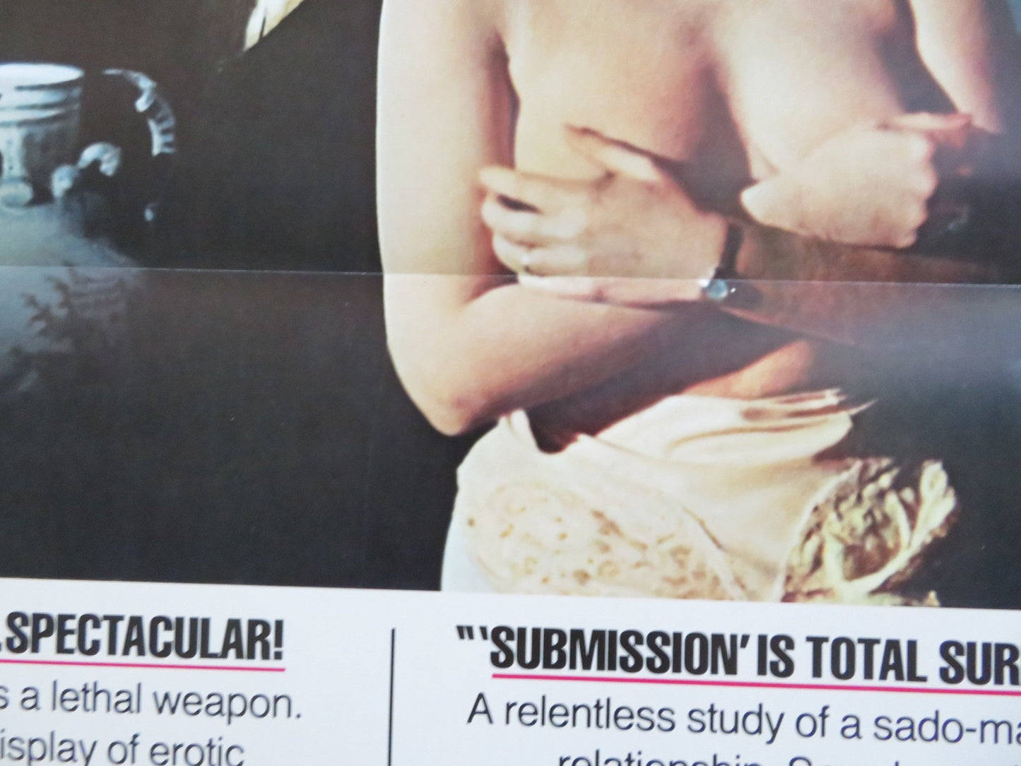 SUBMISSION US TRI FOLDED ONE SHEET ROLLED POSTER FRANCO NERO LISA GASTONI 1976 Rendezvous Cinema Movie posters