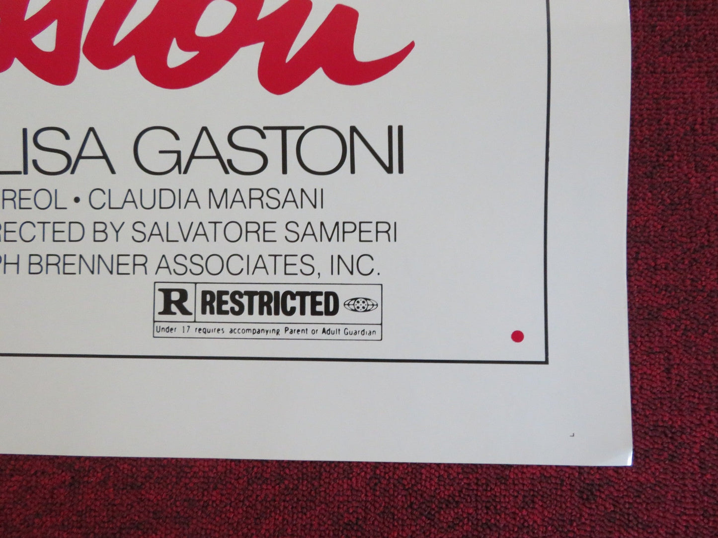 SUBMISSION US TRI FOLDED ONE SHEET ROLLED POSTER FRANCO NERO LISA GASTONI 1976 Rendezvous Cinema Movie posters