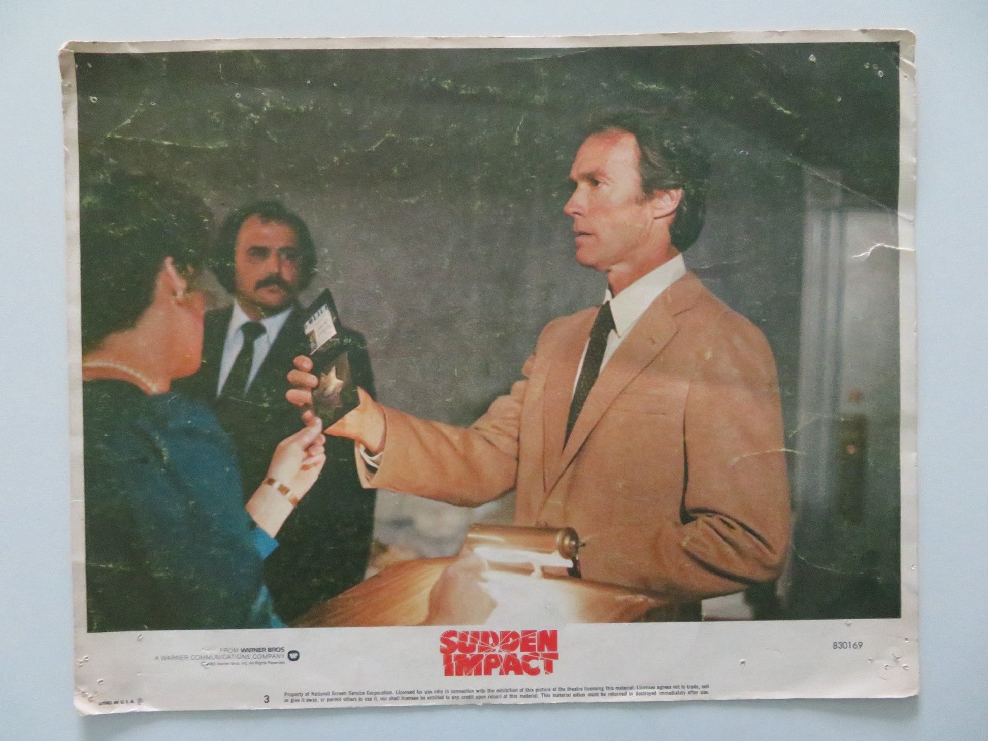 SUDDEN IMPACT - #3 US LOBBY CARD CLINT EASTWOOD SONDRA LOCKE 1983 Rendezvous Cinema Movie posters