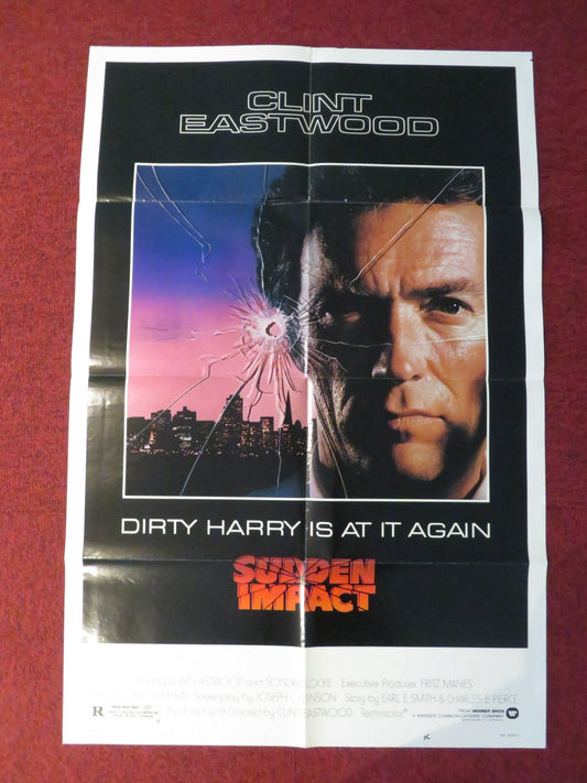 SUDDEN IMPACT FOLDED US ONE SHEET POSTER CLINT EASTWOOD SONDRA LOCKE 1983 Rendezvous Cinema Movie posters