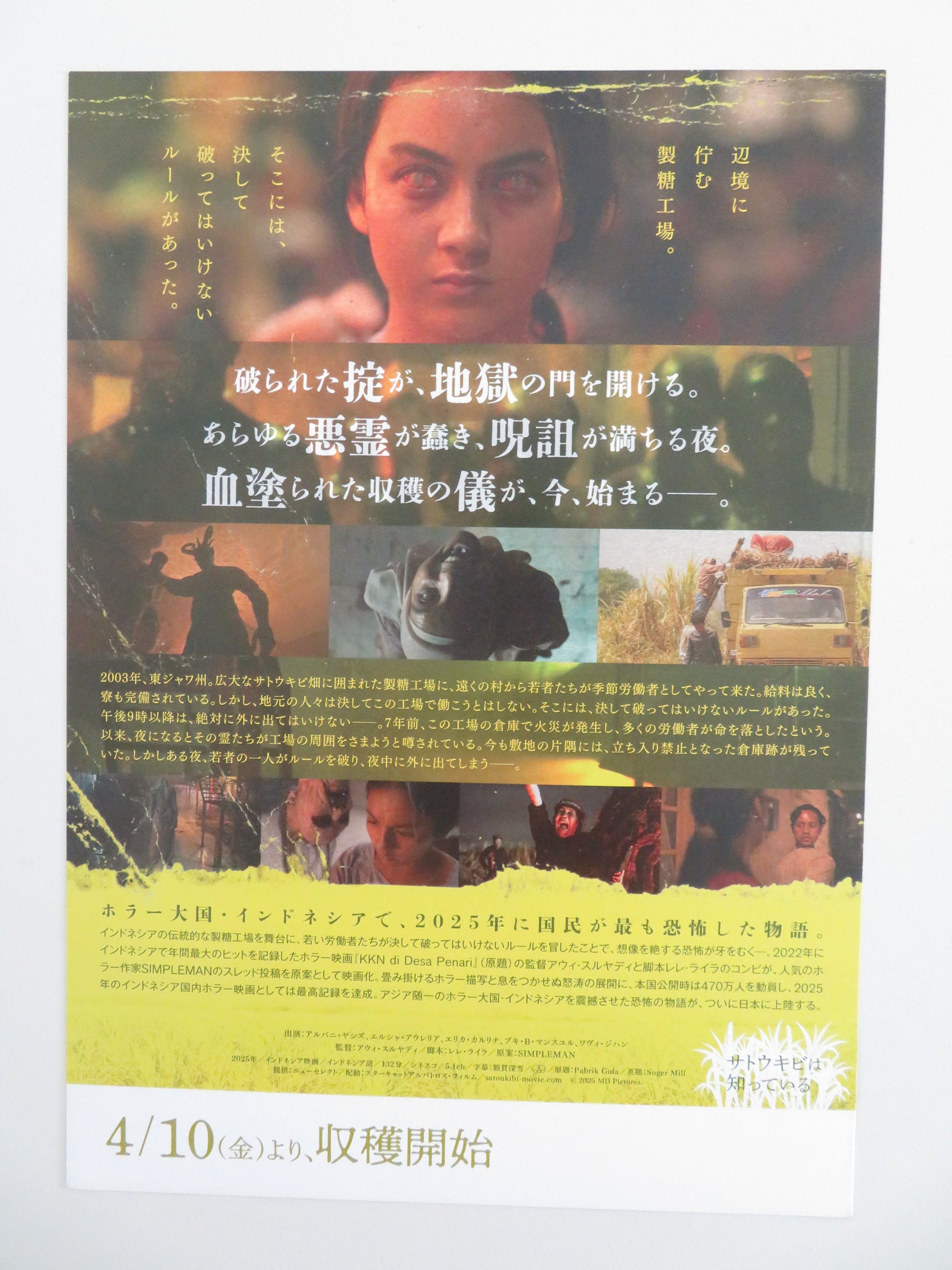 Sugar Mill Japanese Chirashi (B5) Arbani Yasiz Ersya Aurelia Poster 2025 Movie posters