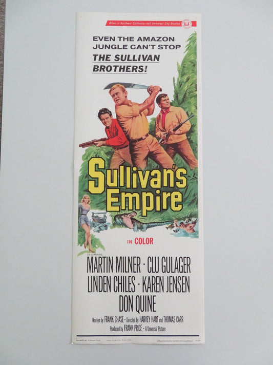 SULLIVAN'S EMPIRE US INSERT POSTER MARTIN MILNER CLU GLUAGER 1967 Movie posters