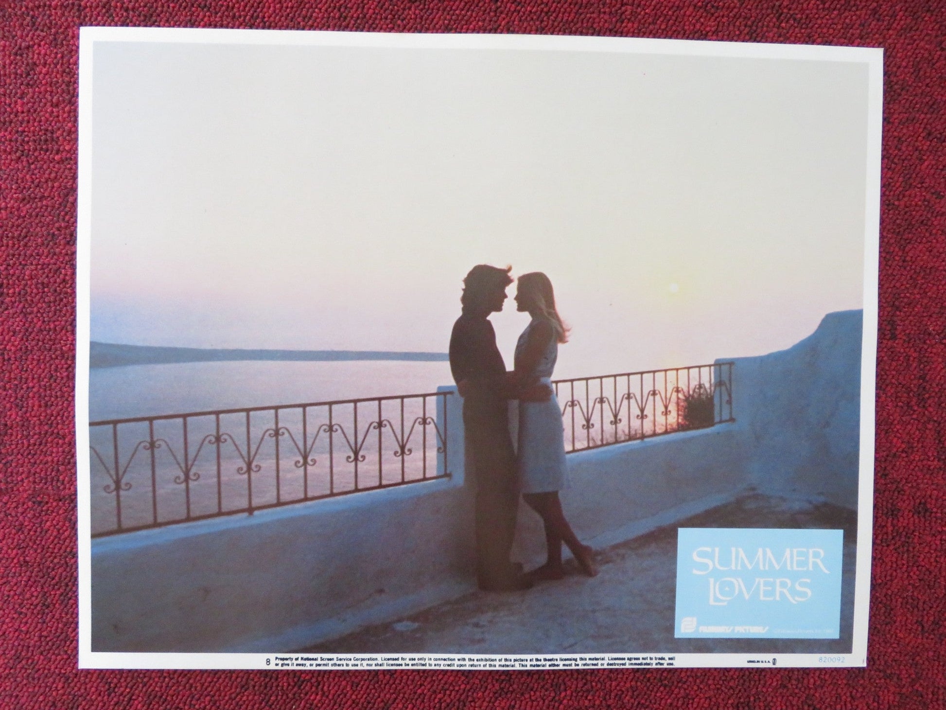 SUMMER LOVERS US LOBBY CARD FULL SET PETER GALLAGHER DARYL HANNAH 1982 Rendezvous Cinema Movie posters