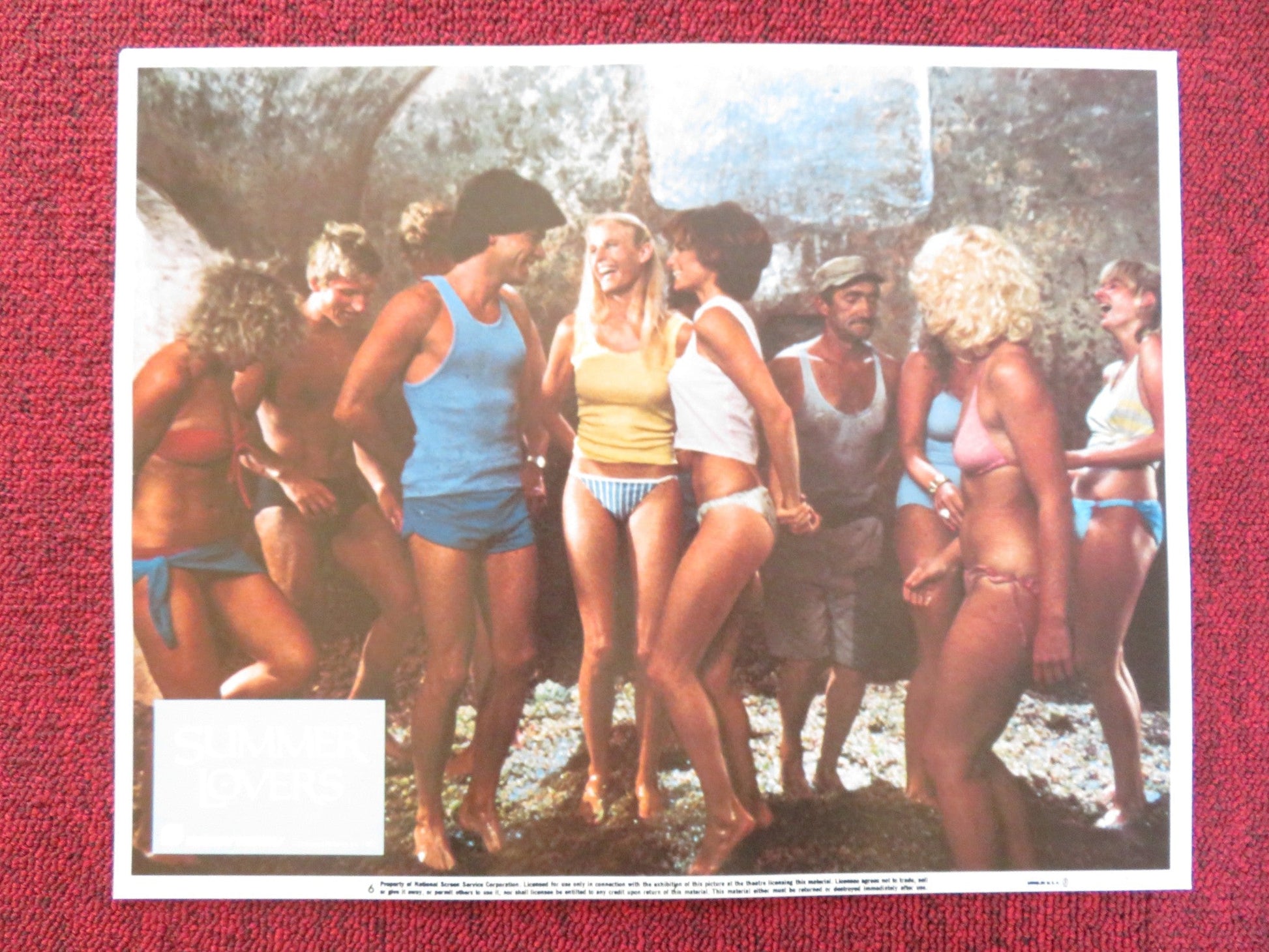 SUMMER LOVERS US LOBBY CARD FULL SET PETER GALLAGHER DARYL HANNAH 1982 Rendezvous Cinema Movie posters