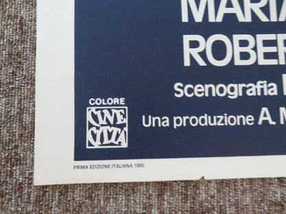 SUMMER NIGHT WITH GREEK PROFILE, ALMOND EYES... ITALIAN 2 FOGLIO POSTER 1986 Rendezvous Cinema Movie posters