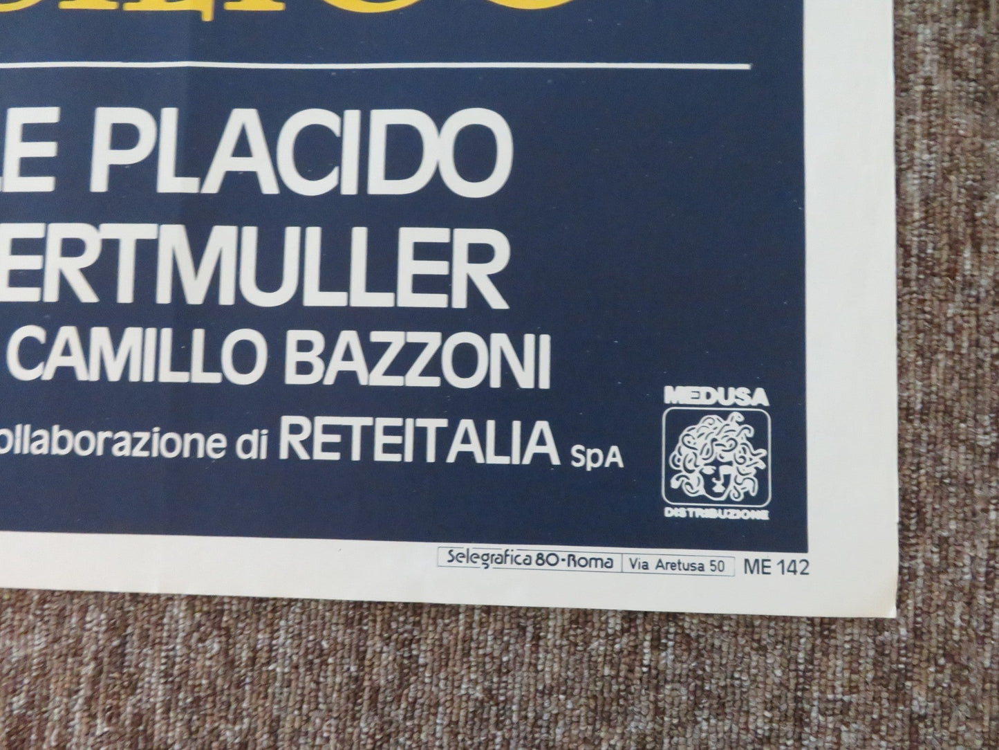 SUMMER NIGHT WITH GREEK PROFILE, ALMOND EYES... ITALIAN 2 FOGLIO POSTER 1986 Rendezvous Cinema Movie posters