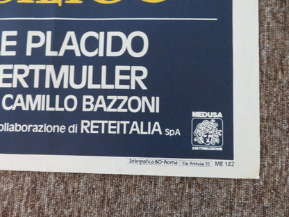 SUMMER NIGHT WITH GREEK PROFILE, ALMOND EYES... ITALIAN 2 FOGLIO POSTER 1986 Rendezvous Cinema Movie posters