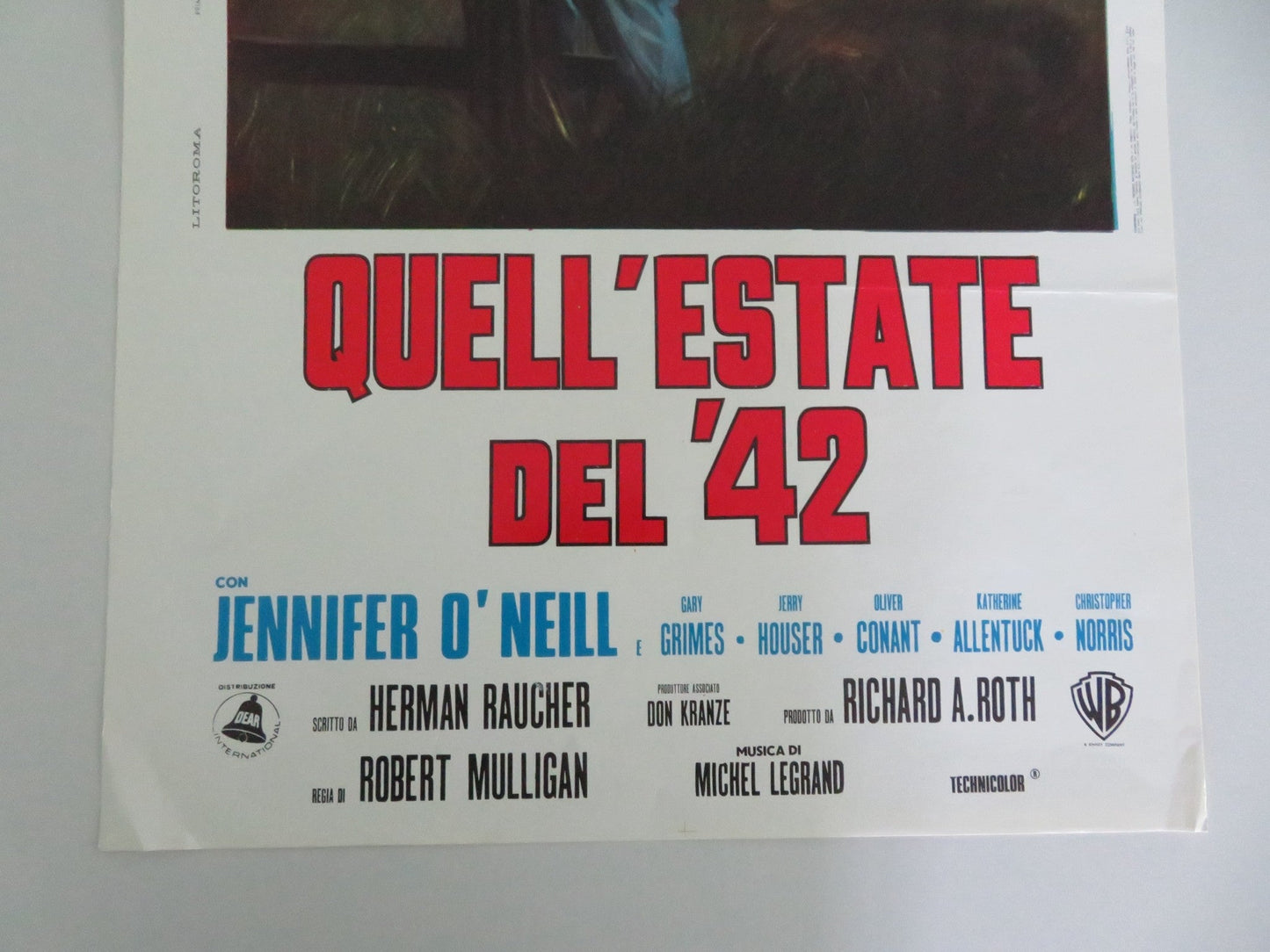 Summer of '42 Italian Locandina Poster Jennifer O'Neill 1971 Movie posters