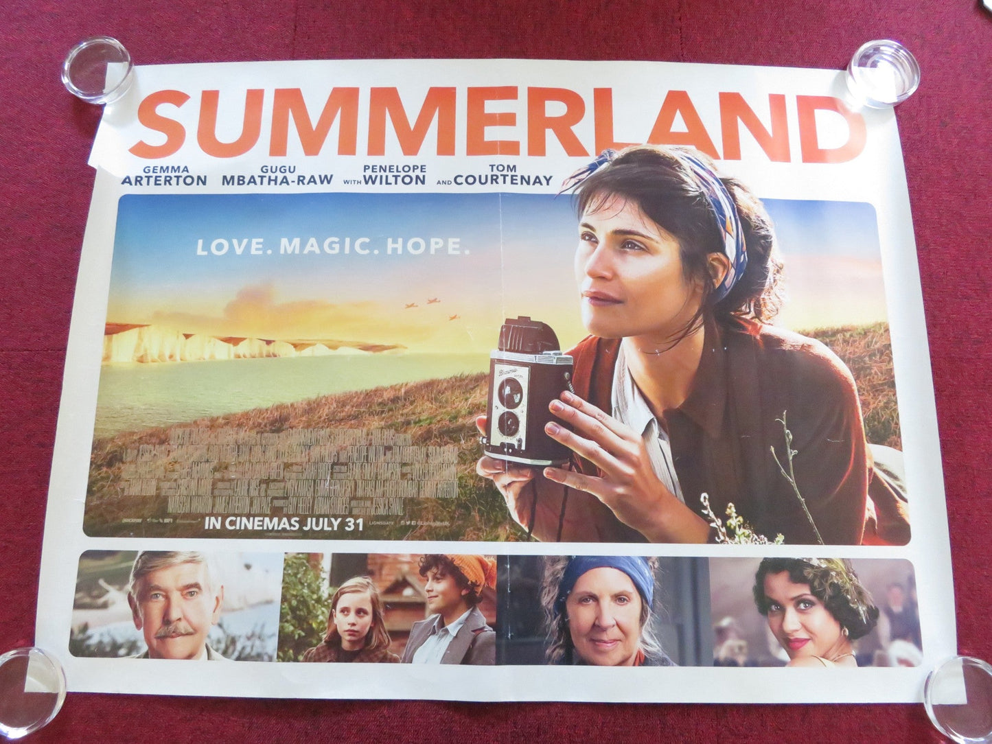 SUMMERLAND UK QUAD ROLLED POSTER GEMMA ARTERTON PENELOPE WILTON 2020 Rendezvous Cinema Movie posters