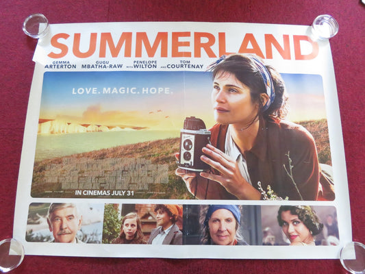 SUMMERLAND UK QUAD ROLLED POSTER GEMMA ARTERTON PENELOPE WILTON 2020 Rendezvous Cinema Movie posters