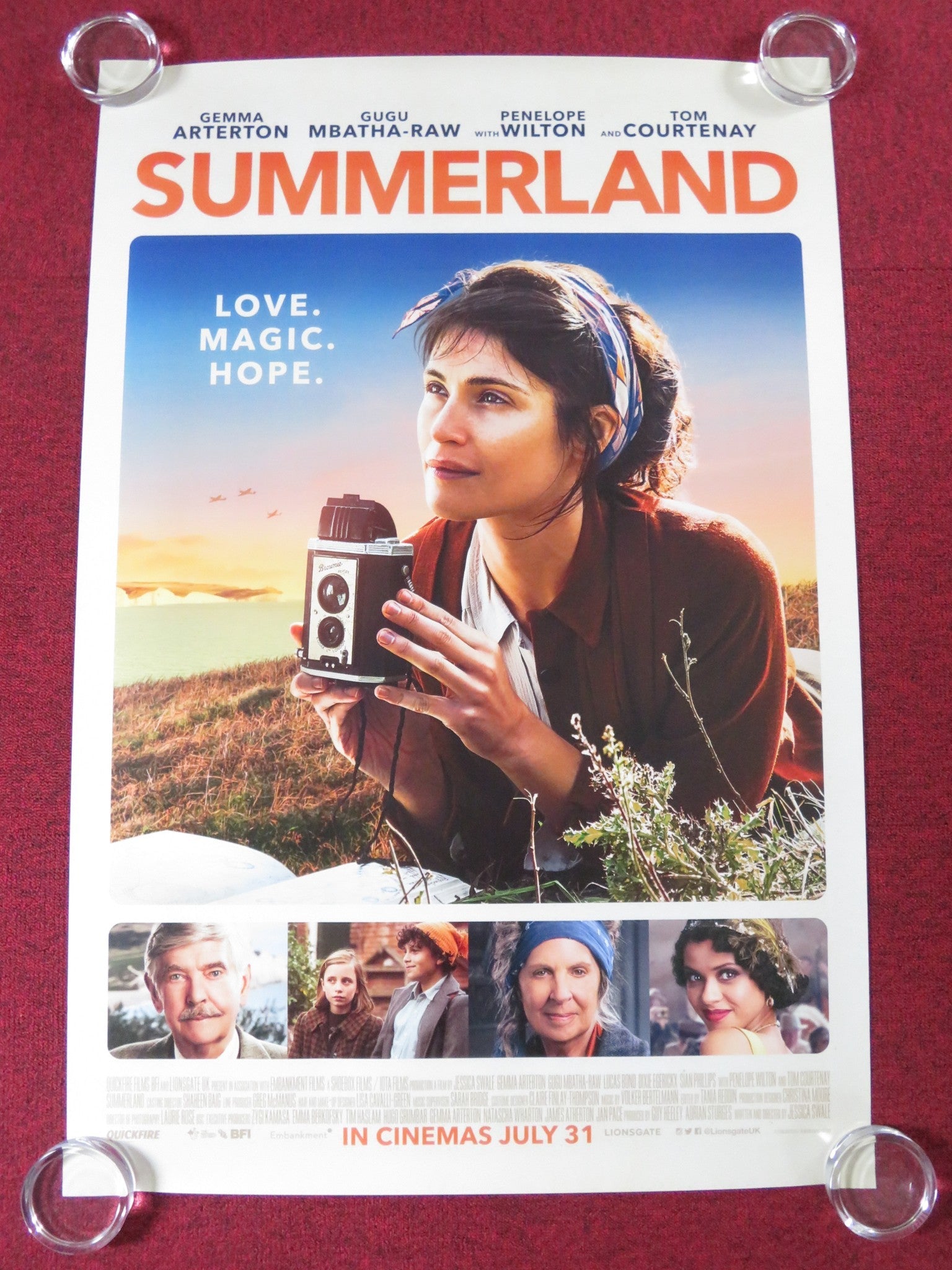 SUMMERLAND US ONE SHEET ROLLED POSTER GEMMA ARTERTON PENELOPE WILTON 2020 Rendezvous Cinema Movie posters
