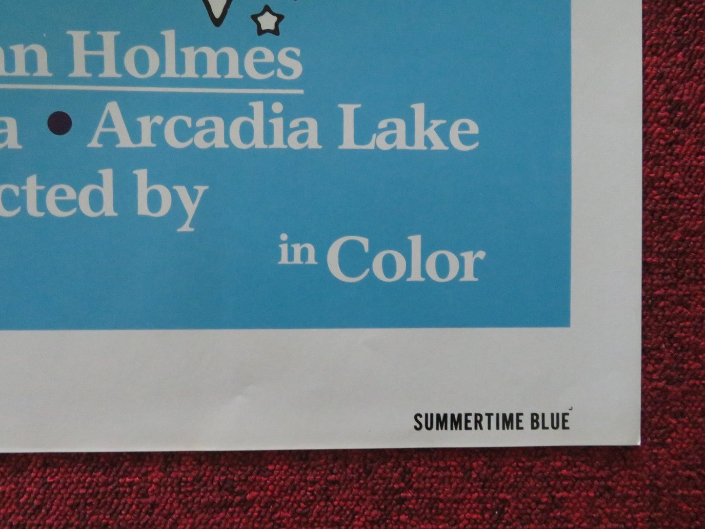 SUMMERTIME BLUE FOLDED US ONE SHEET POSTER SAMANTHA FOX SERENA JOHN HOLMES 1979 Movie posters