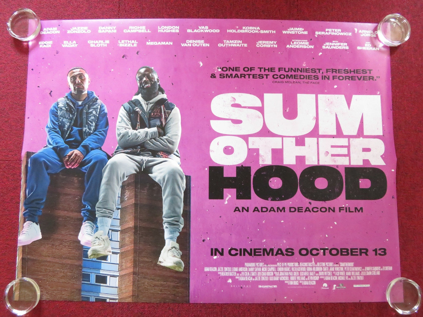 SUMOTHERHOOD UK QUAD ROLLED POSTER JENNIFER SAUNDERS ED SHEERAN 2023 Rendezvous Cinema Movie posters