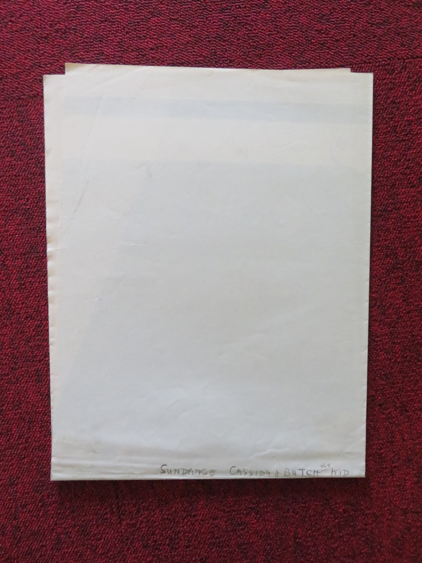 SUNDANCE CASSIDY AND BUTCH THE KID FOLDED US ONE SHEET POSTER JOHN WADE 1969 Rendezvous Cinema Movie posters