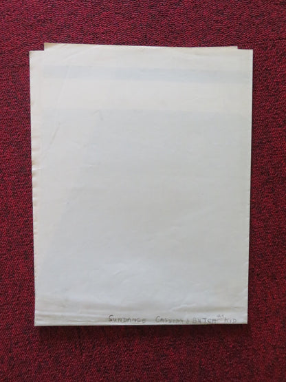 SUNDANCE CASSIDY AND BUTCH THE KID FOLDED US ONE SHEET POSTER JOHN WADE 1969 Rendezvous Cinema Movie posters