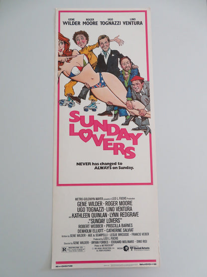 SUNDAY LOVERS US INSERT POSTER ROGER MOORE GENE WILDER 1981 Movie posters