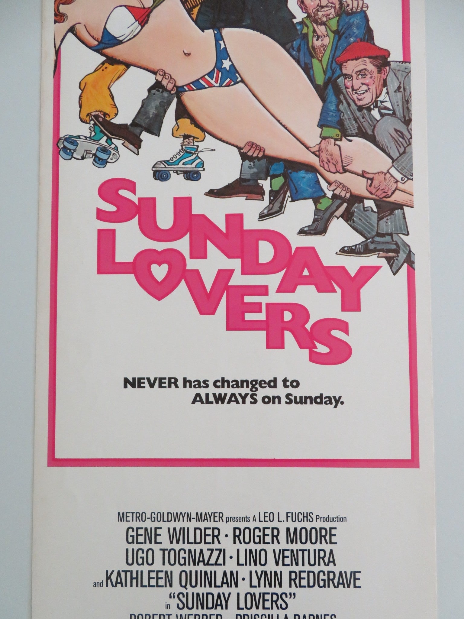 SUNDAY LOVERS US INSERT POSTER ROGER MOORE GENE WILDER 1981 Movie posters