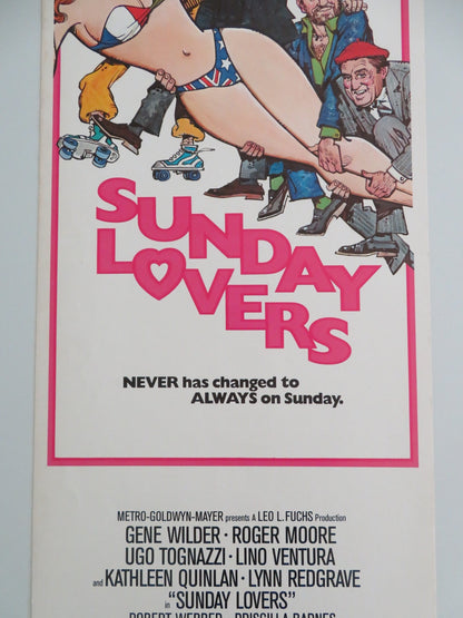 SUNDAY LOVERS US INSERT POSTER ROGER MOORE GENE WILDER 1981 Movie posters