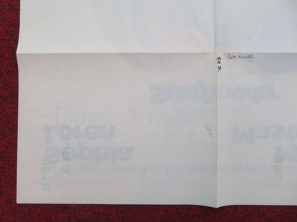 Sunflower Folded US One Sheet Poster Sophia Loren Marcello Mastroianni 1970 Movie posters