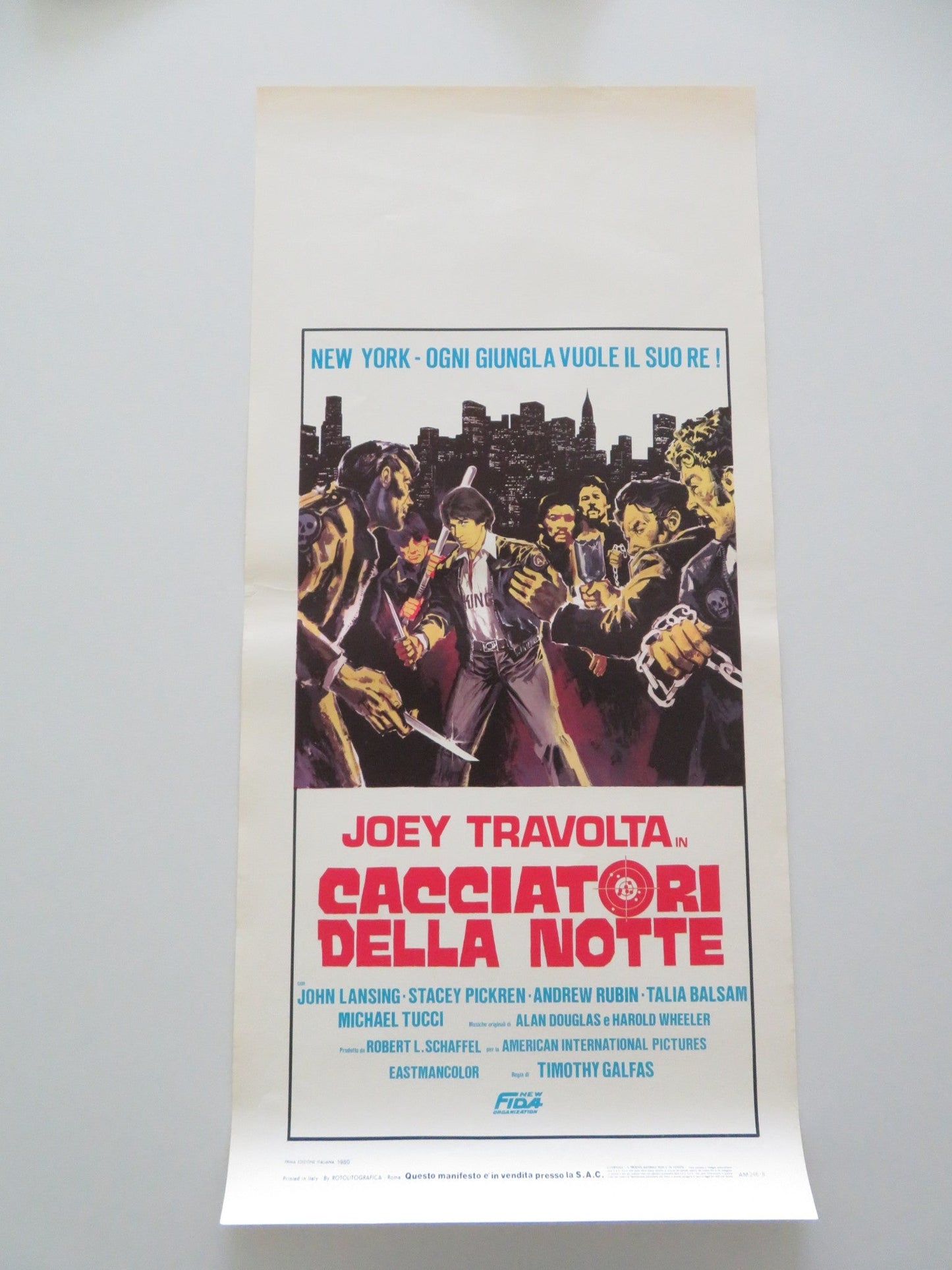 SUNNYSIDE ITALIAN LOCANDINA POSTER JOEY TRAVOLTA JOHN LANSING 1980 Movie posters