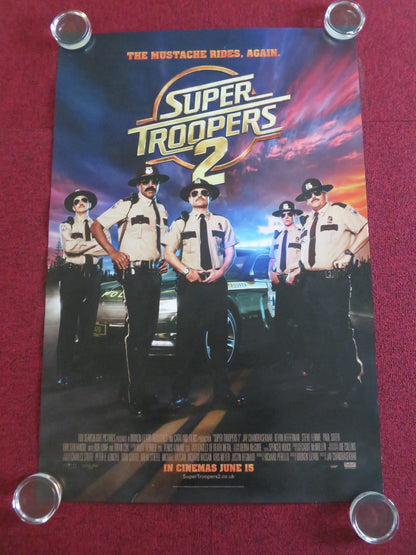 SUPER TROOPERS 2 US ONE SHEET ROLLED POSTER SEANN WILLIAM SCOTT ROB LOWE 2018 Movie posters
