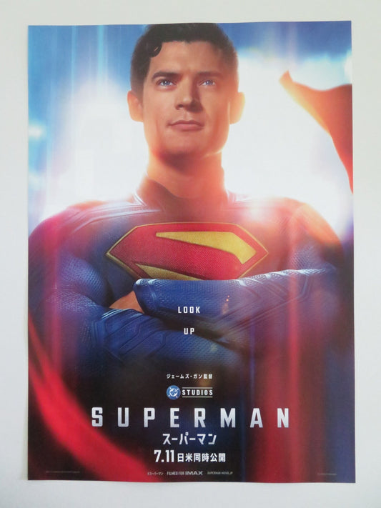 SUPERMAN - B JAPANESE CHIRASHI (B5) POSTER DAVID CORENSWET ALAN TUDYK 2025 Movie posters